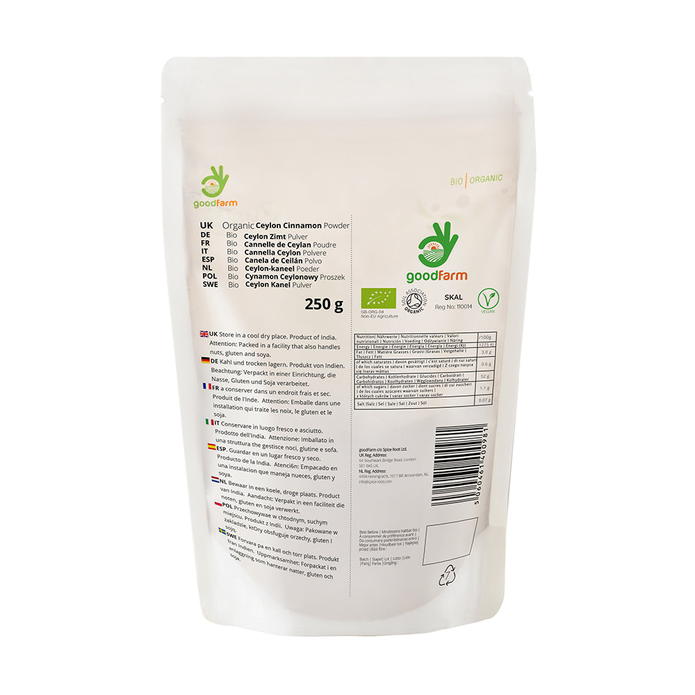 goodFarm Organic Ceylon Cinnamon Powder 250g