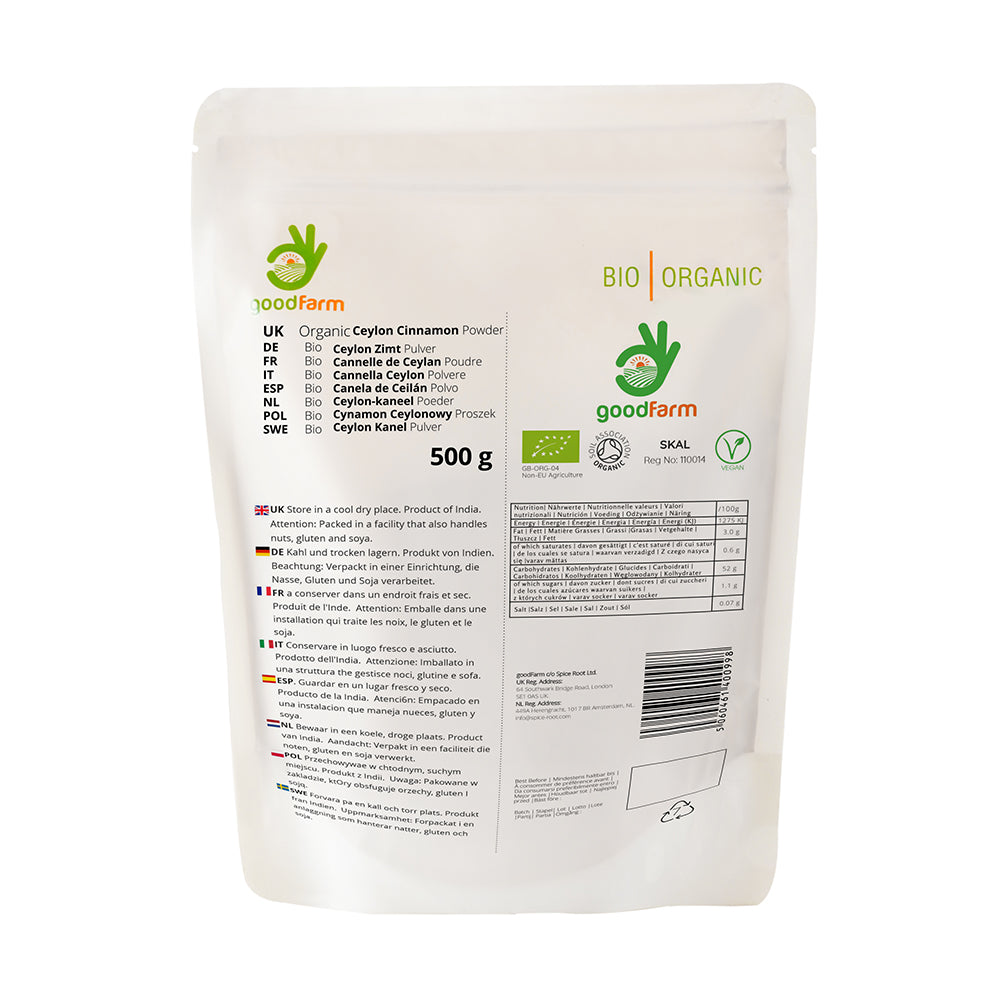 goodFarm Organic Ceylon Cinnamon Powder 500g