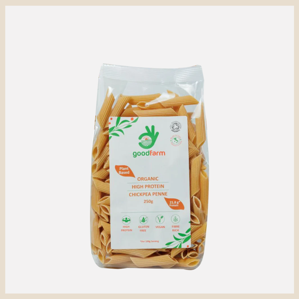 goodFarm Organic Chickpea Penne 250g