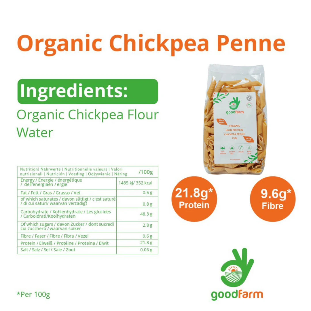 goodFarm Organic Chickpea Penne 250g